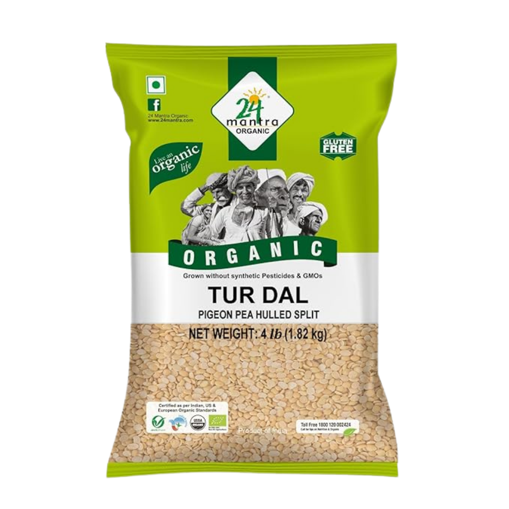 24 Mantra Organic Toor Dal 4 lb buy online USA - 1